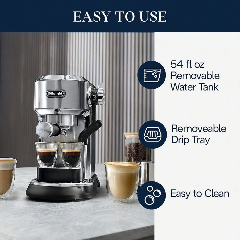 De'Longhi Dedica Maestro Plus Espresso Machine 6