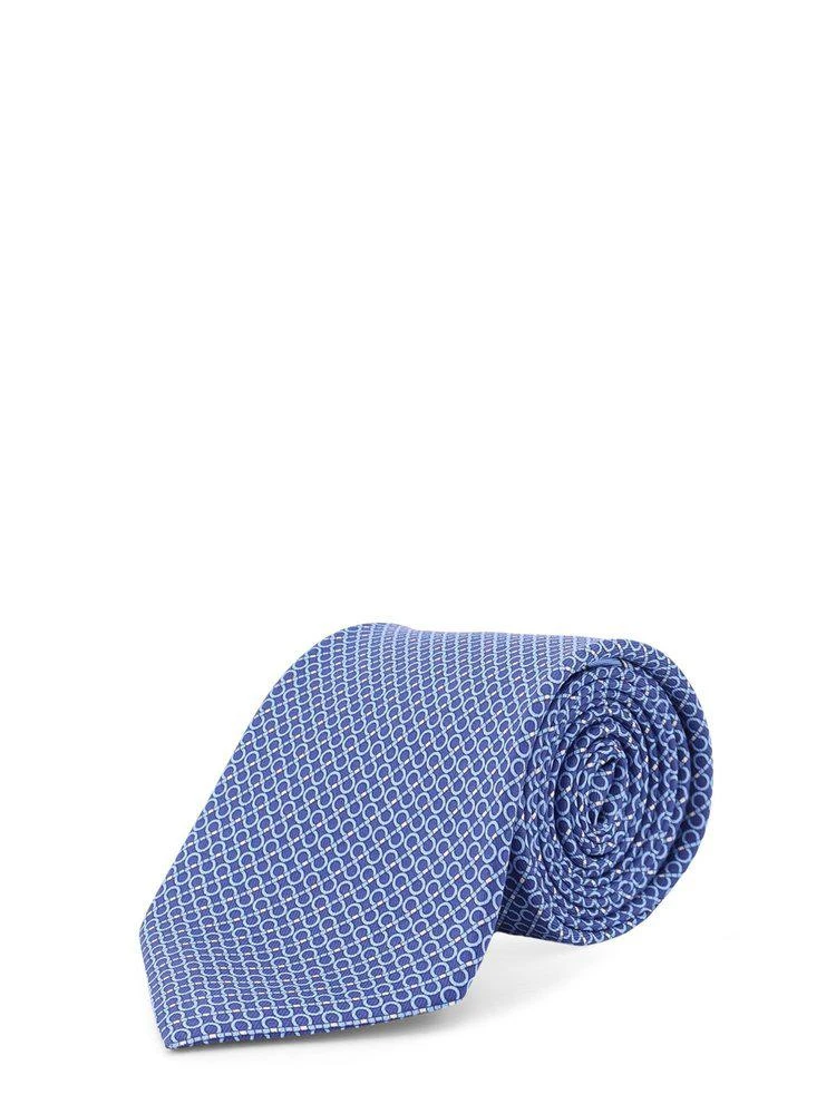 Salvatore Ferragamo Ferragamo Gancini Regimental Print Tie from Cettire