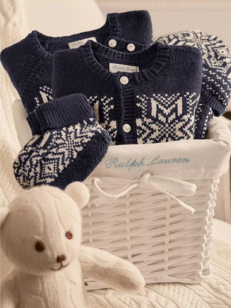 Ralph Lauren Baby Boy's Snowflake Cotton-Blend Cardigan 4