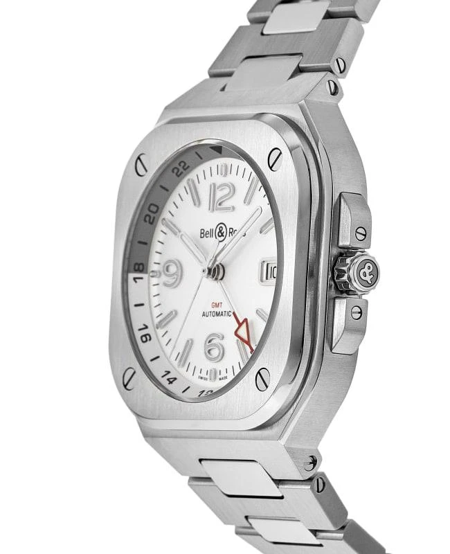 Bell & Ross Bell & Ross BR 05 GMT Silver Dial Steel Men's Watch BR05G-SI-ST/SST 2