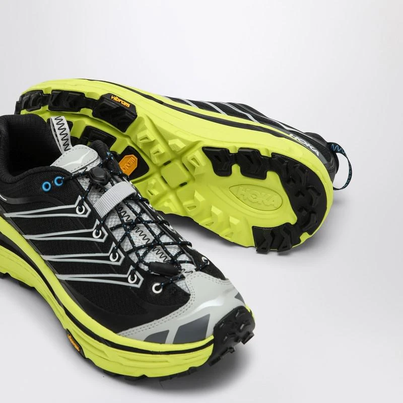 Hoka One One Black and yellow Mafate Three2 sneakers 6