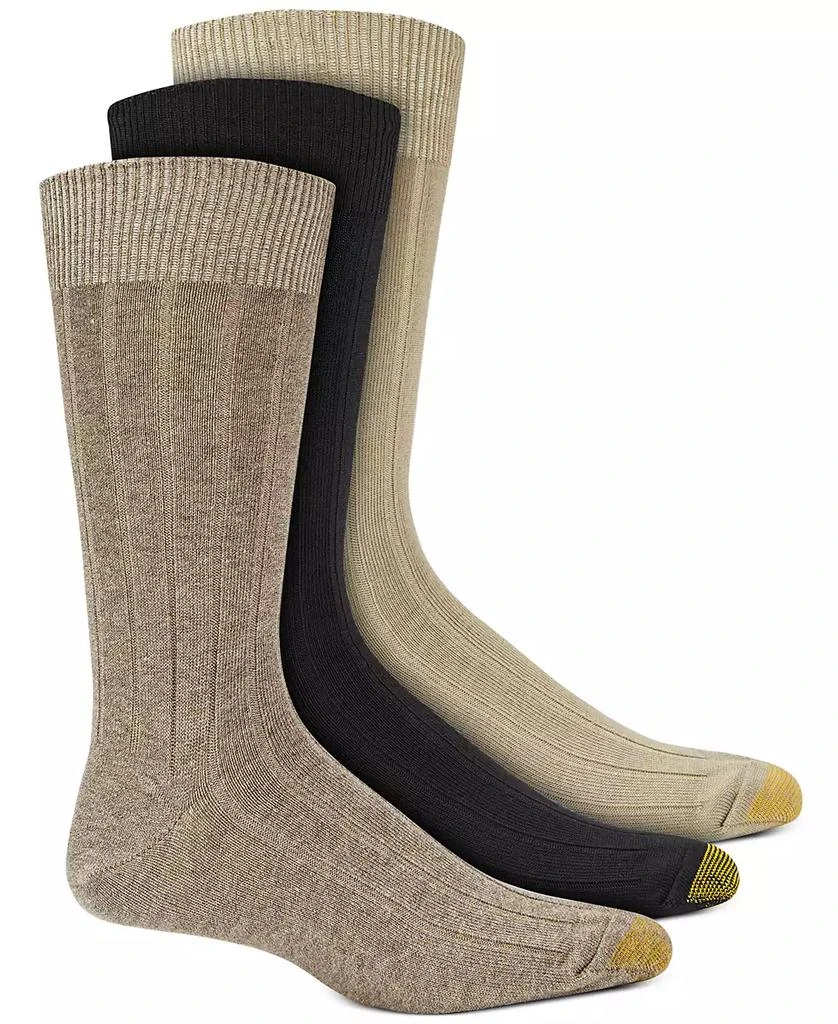 Gold Toe Men’s 3-pack Dress Hampton Crew Socks, Created for Macy’s 1