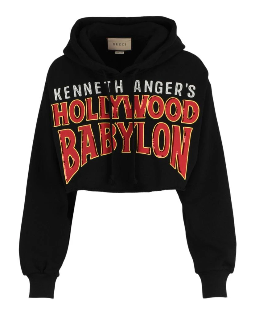 Gucci Hollywood Babylon Cropped Sweatshirt 1