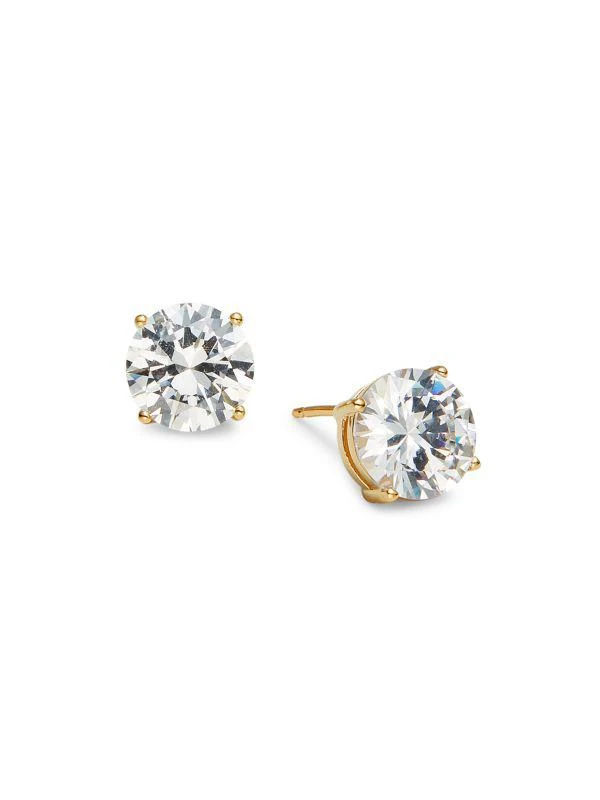 Adriana Orsini 18K Goldplated Sterling Silver & Cubic Zirconia Stud Earrings 1