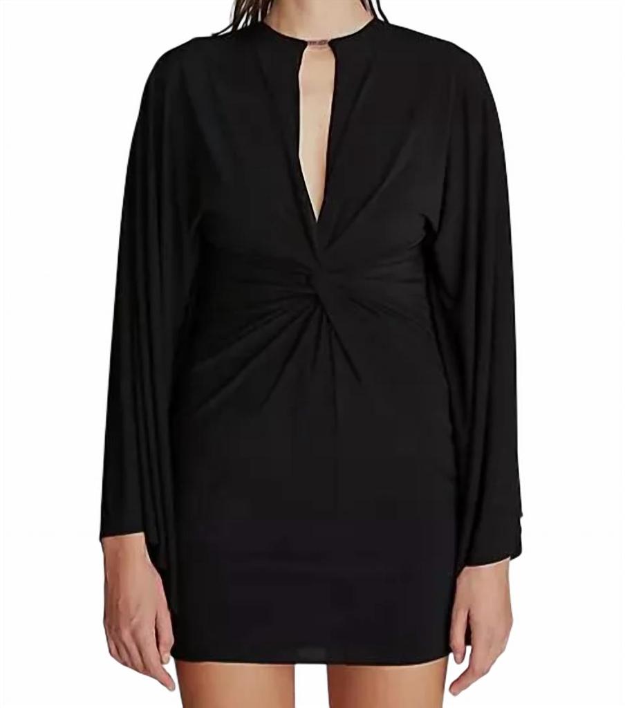 Halston Heritage Halston Heritage - Corolina Cape Sleeve Mini Dress