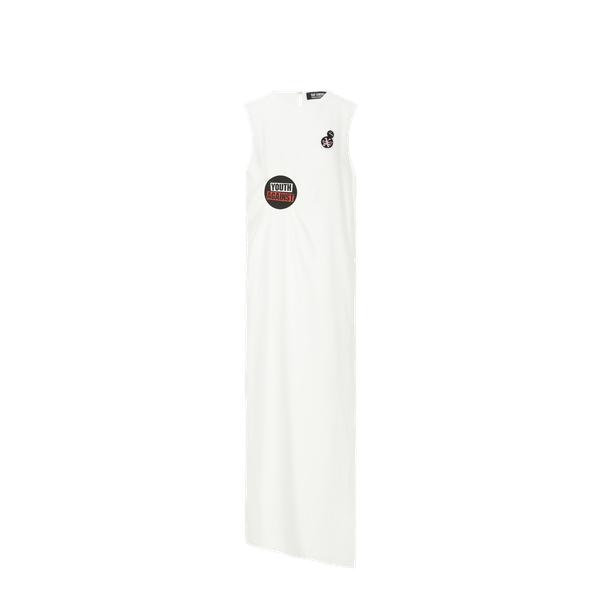 RAF SIMONS Maxi dress with press studs