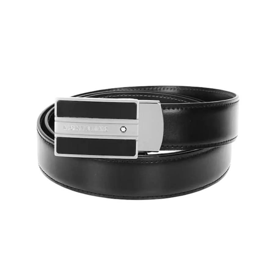 Black Two-Hole Buckle Belt – On Sale Now with Up to 62% Off