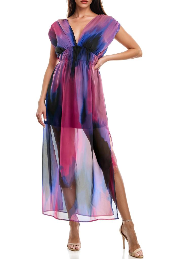 Socialite V-Neck Maxi Dress