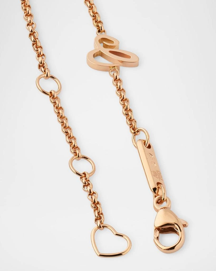 Chopard Happy Hearts 18K Rose Gold Aventurine Pendant Necklace 4