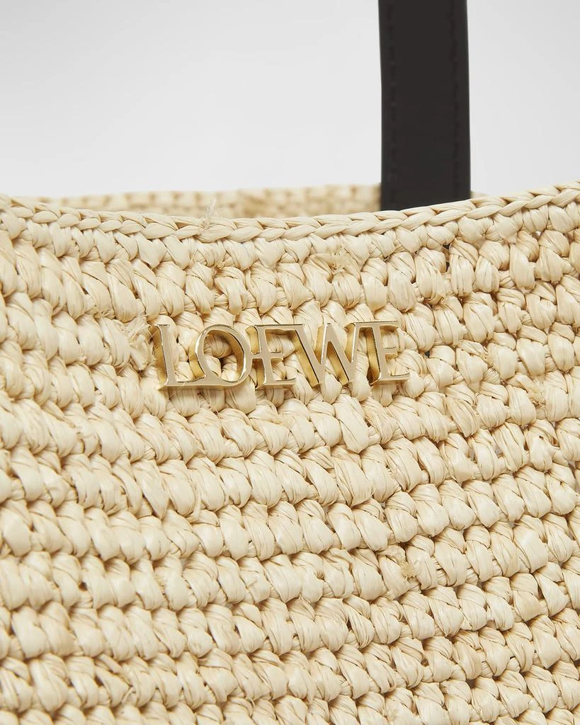 Loewe x Paula’s Ibiza Medium Puzzle Fold Tote Bag in Raffia with Leather Handles 6