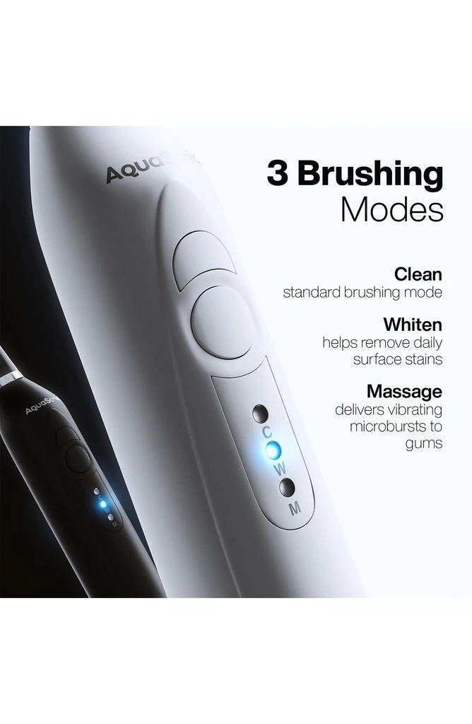 AquaSonic DUO Dual Ultrasonic Toothbrushes with 10 DuPont Brush Heads & 2 Travel Cases 2