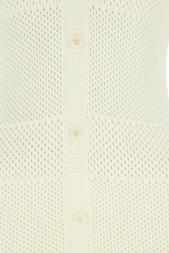 ANDREA ADAMO Ivory stretch viscose blend dress