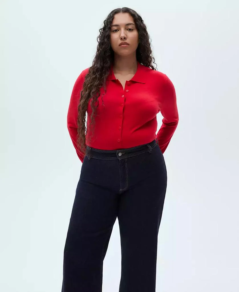 Mango Women's Catherin Culotte High-Rise Jeans 8