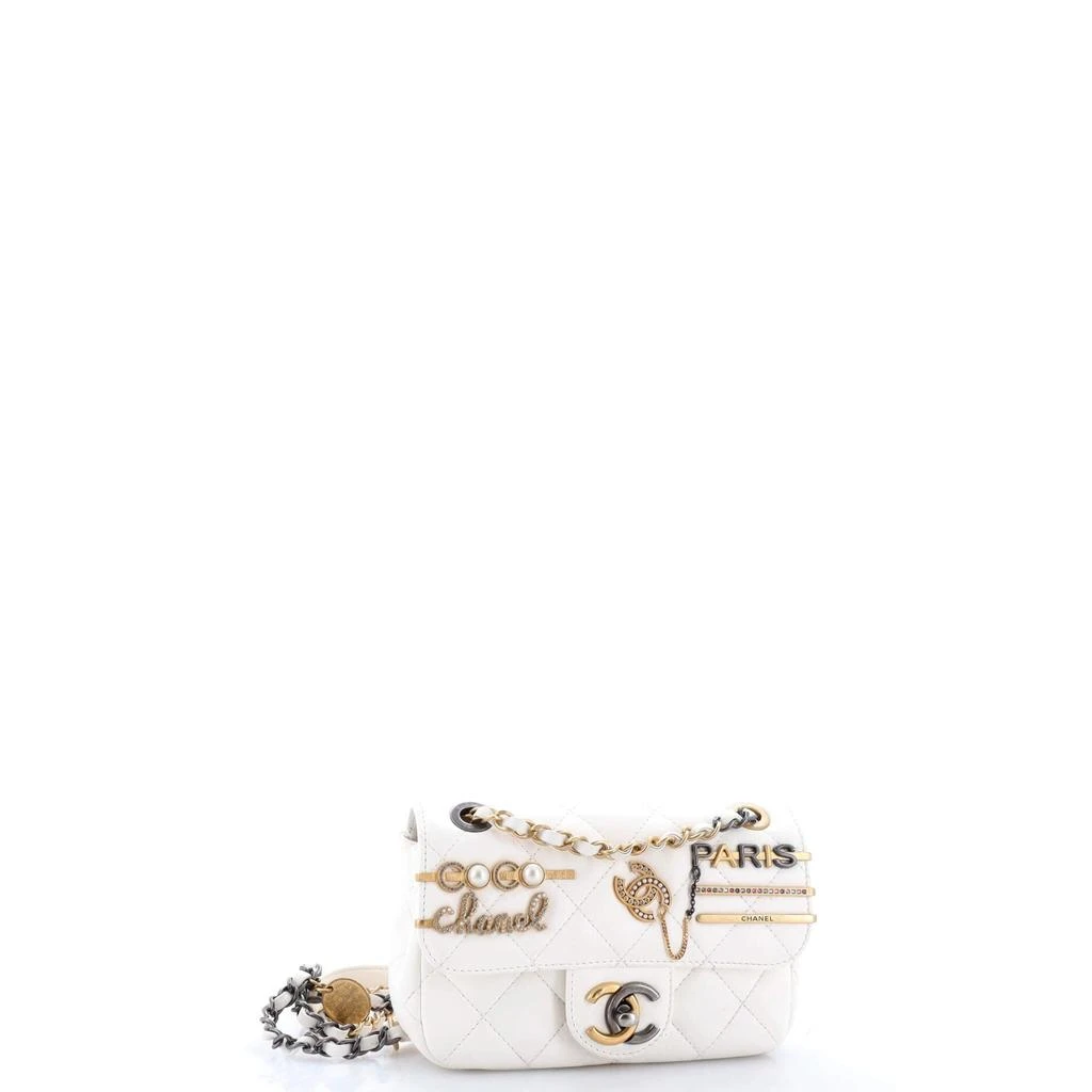 Chanel Coco Clips Flap Bag Embellished Quilted Lambskin Mini 2