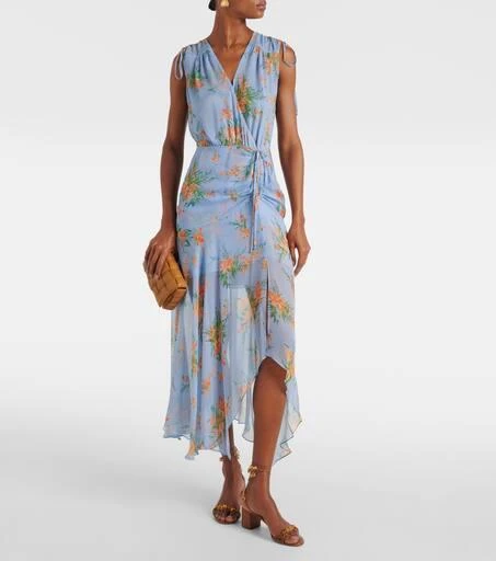 VERONICA BEARD Dovima floral silk maxi dress 2