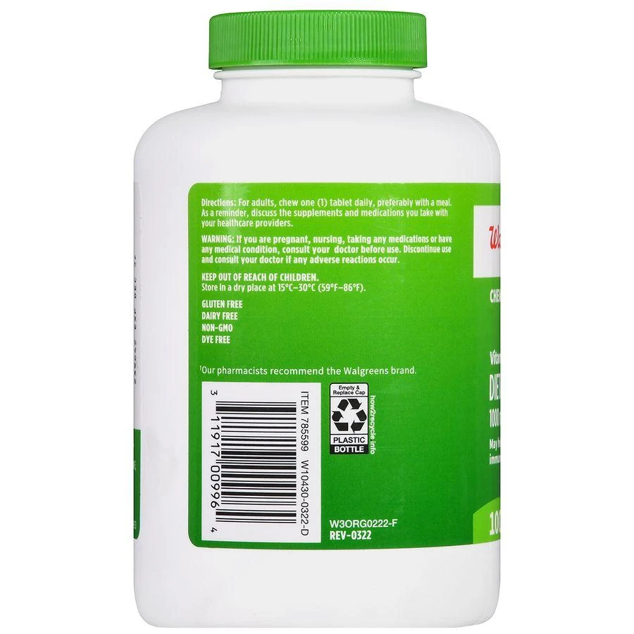 Walgreens Vitamin C 1000 mg Chewable Tablets Orange 4