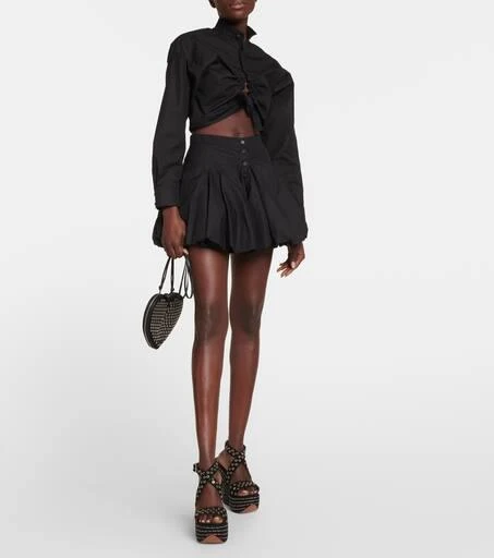 Alaïa Embellished suede wedge sandals 2