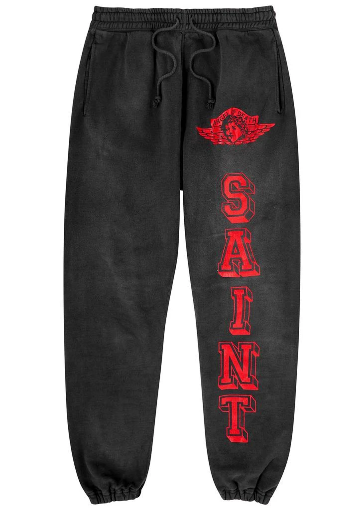 SAINT MXXXXXX Angel of Death printed cotton sweatpants 1