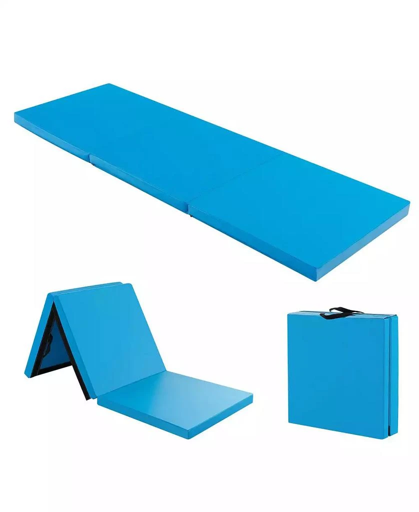 HONGGE 6 x 2 Ft Tri-Fold Gym Mat with Handles and Zippered Cover 1