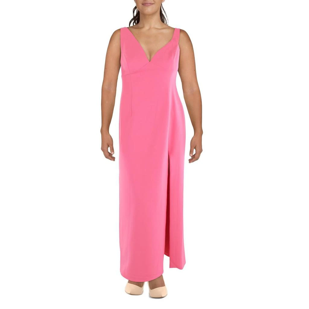 BCBG Womens Knit One Shoulder Evening Dress 3