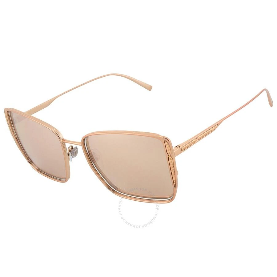 BVLGARI Clear Mirror Rose Gold Square Ladies Sunglasses BV6176 20140W 55 3