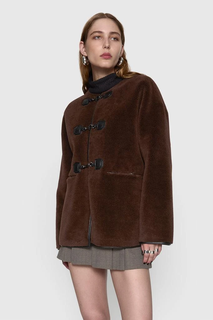 Rebecca Minkoff Shearling Toggle Jacket 1