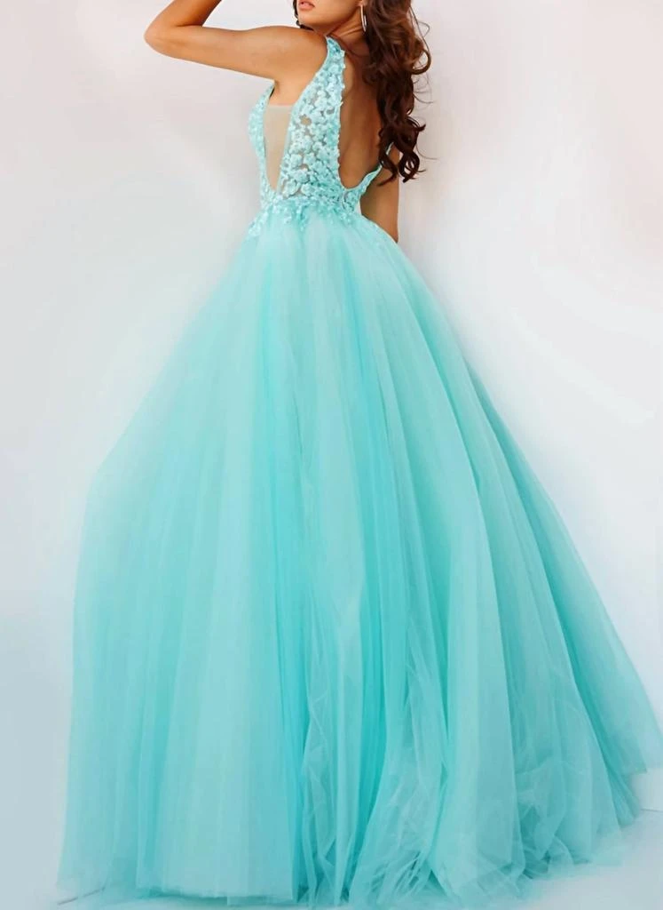Jovani Jovani - Embroidered Bodice Ballgown 3