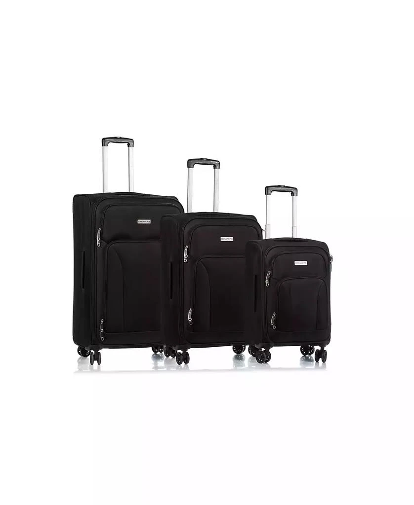 CHAMPS 3-Pc. Travelers Softside Luggage Set 1