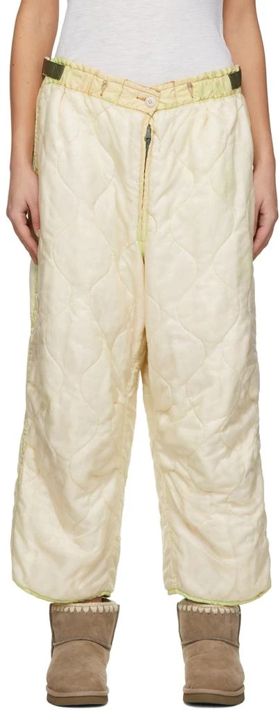 NOTSONORMAL Yellow Polyester Trousers 1