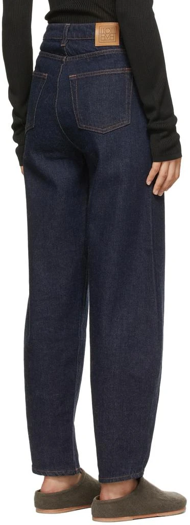 TOTEME Indigo Organic Cotton Barrel Leg Jeans 3