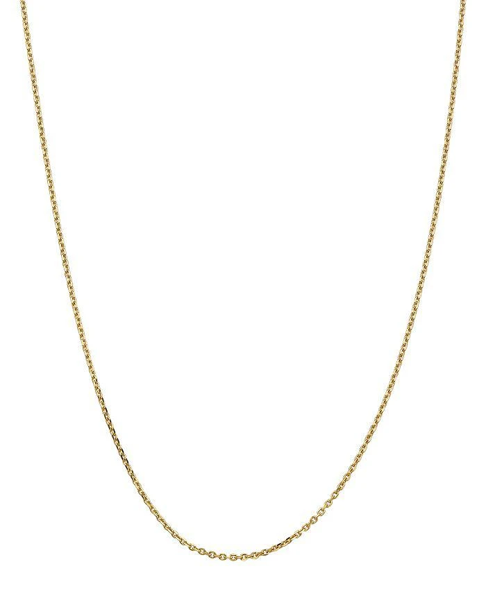 Bloomingdale's Men's 14K Yellow Gold 1.65mm Solid Diamond Cut Cable Chain Necklace, Available in 16"-24" - Exclusive 1