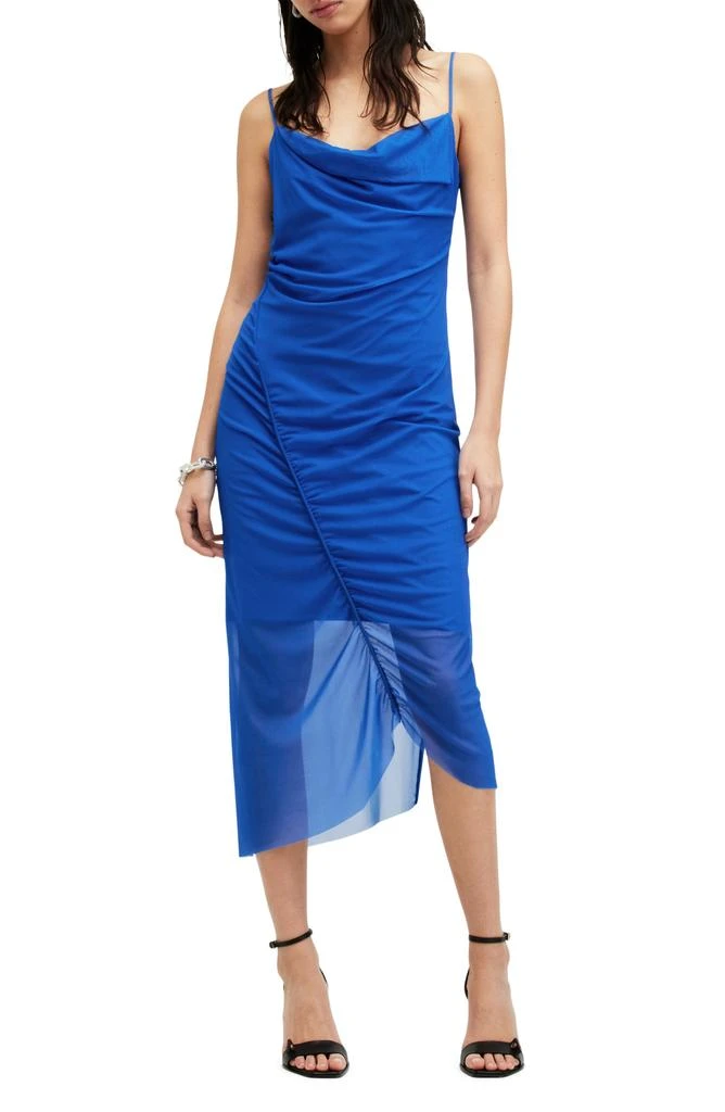 all saints blue slip dress All Saints Double Nouveau- 100% Silk Satin French Gothic V Neck Slip D – The  Photographist Home main image 0