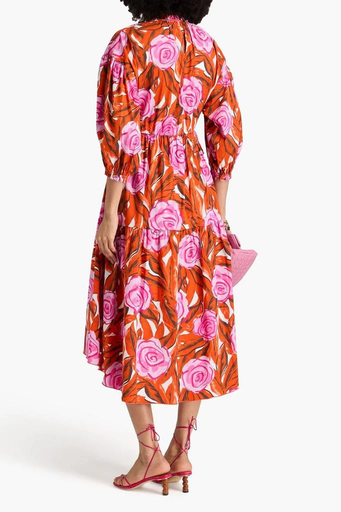Diane von Furstenberg Artie floral-print cotton-blend poplin midi dress 3