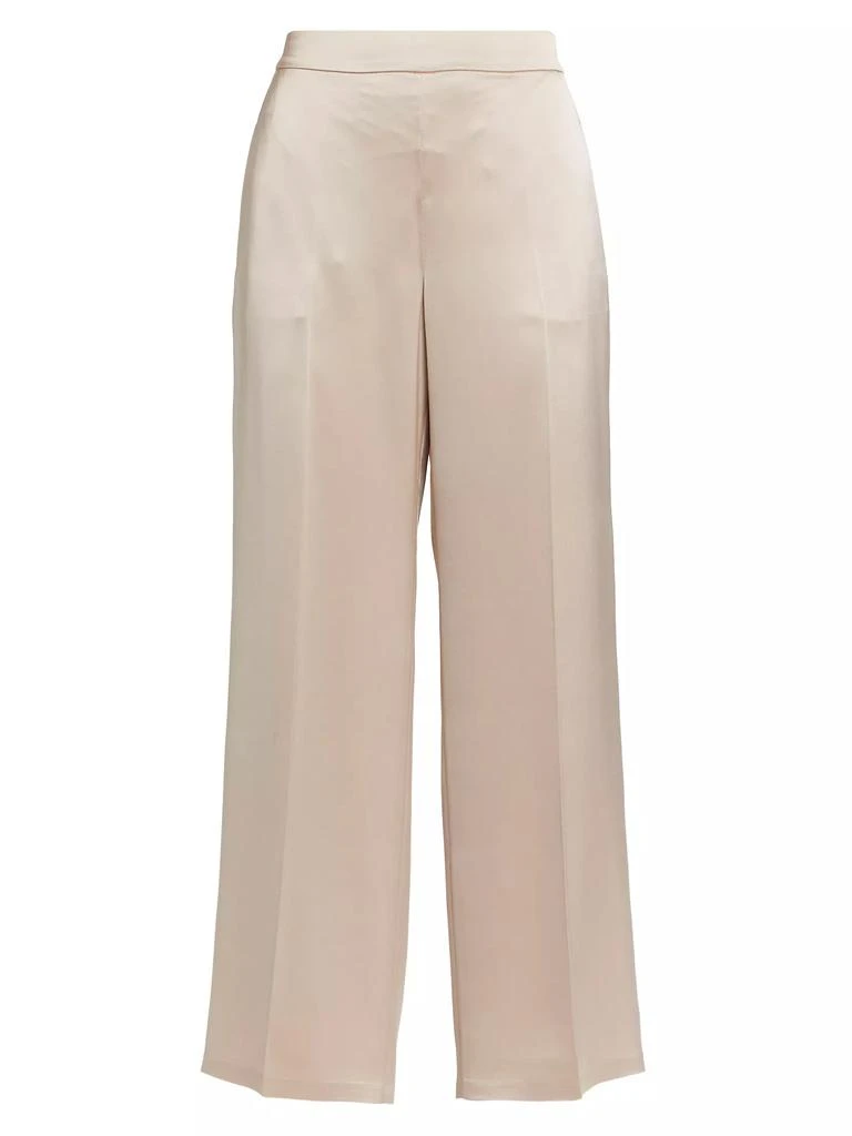 Elie Tahari Ashlynn Satin Cropped Wide-Leg Pants 1