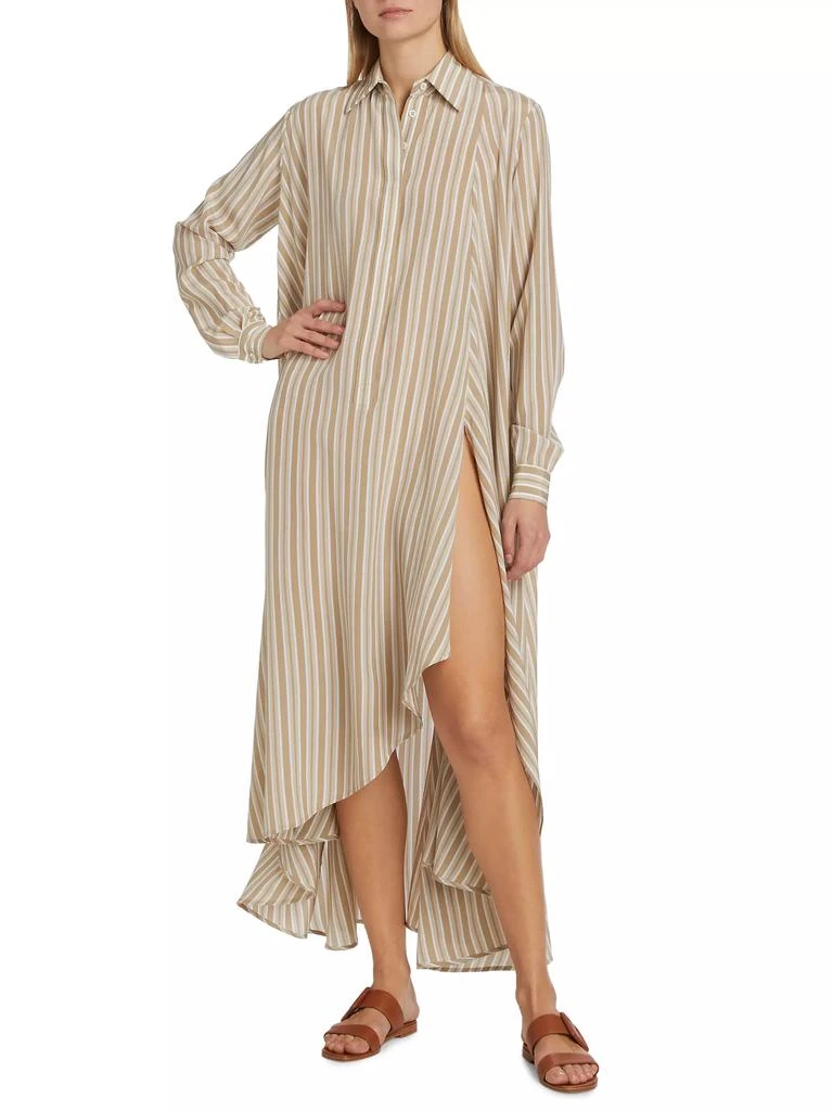 Michael Kors Striped Silk Caftan Shirtdress 2