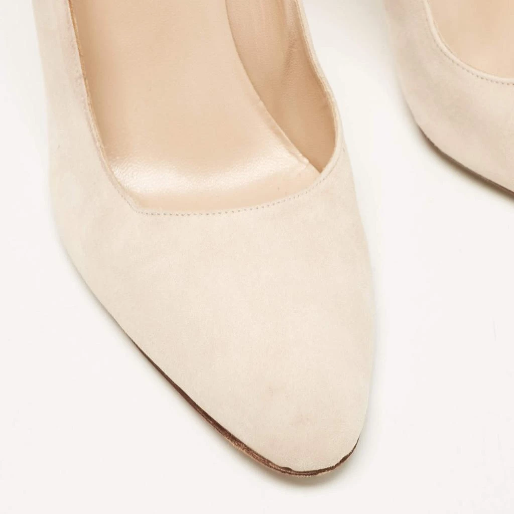 Manolo Blahnik Manolo Blahnik Beige Suede Pointed Toe BB Pumps Size 41 7