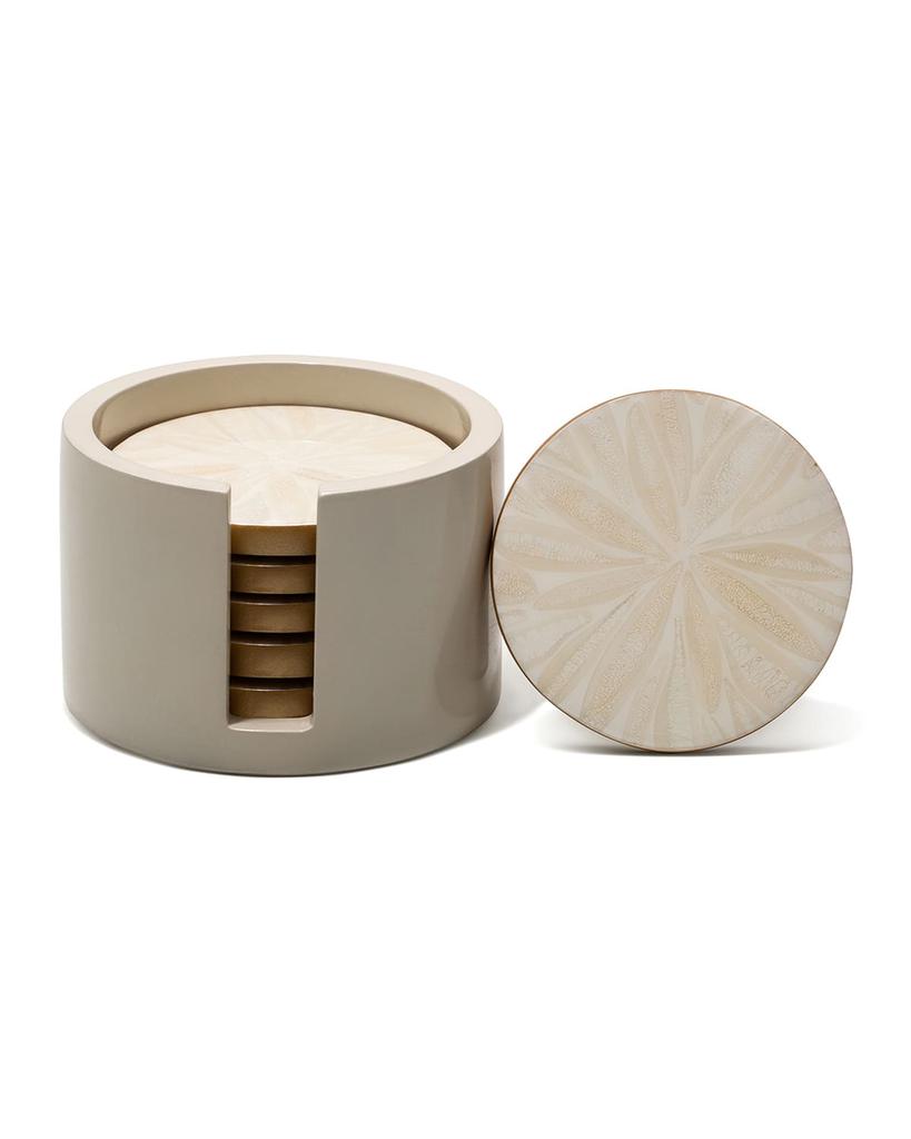 LADORADA Light Almendro Gold Coaster Set