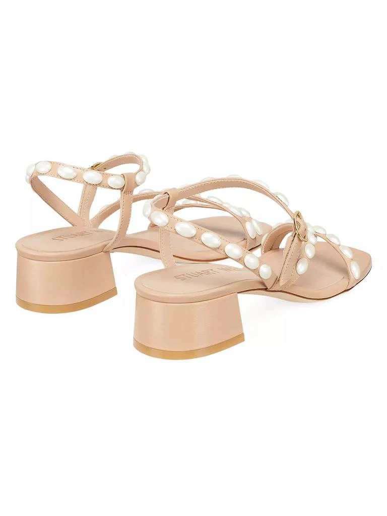 Stuart Weitzman Pearlita 35MM Lacquered Leather Sandals 3