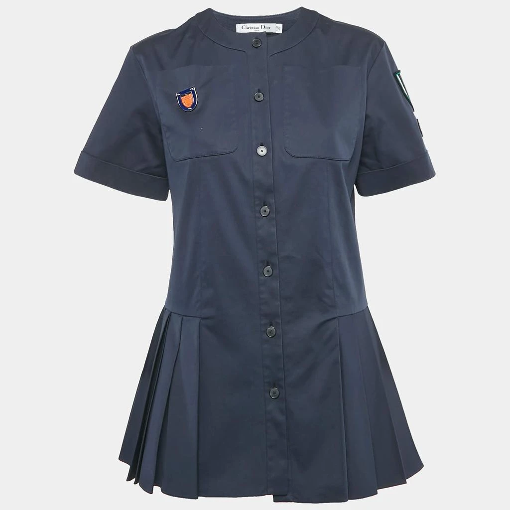 dior navy blue dress Christian Dior Silk A Line Evening Dress