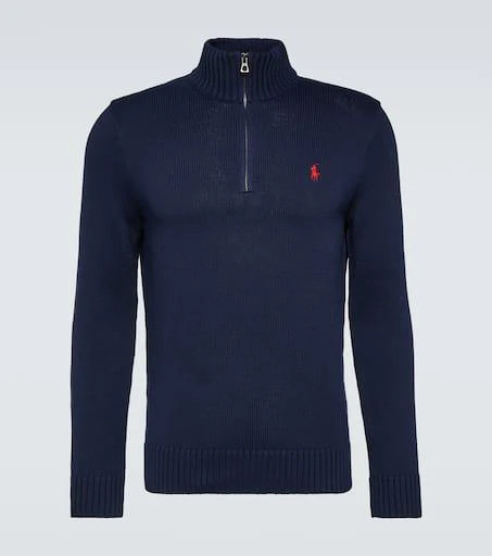 Ralph Lauren Logo cotton half-zip sweater 1