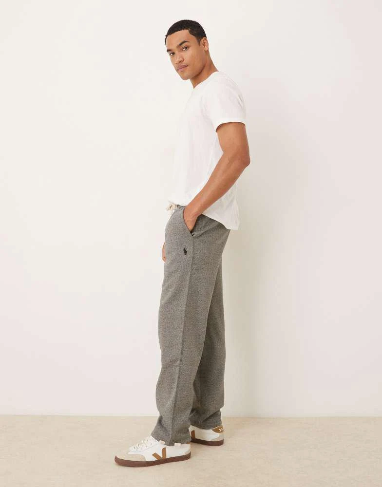 Ralph Lauren Polo Ralph Lauren icon logo fleece joggers in dark grey marl 3