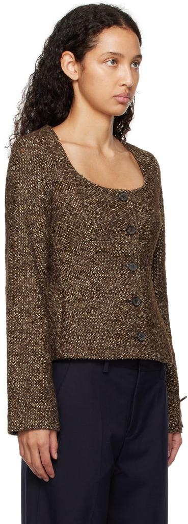 Sandy Liang Brown Grappa Jacket