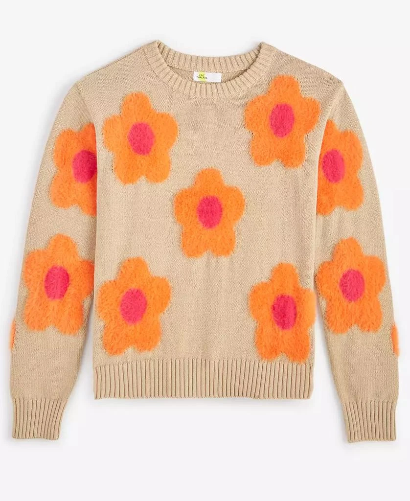 Epic Threads Girls Groovy Floral Pullover Sweater, Created for Macy's 5