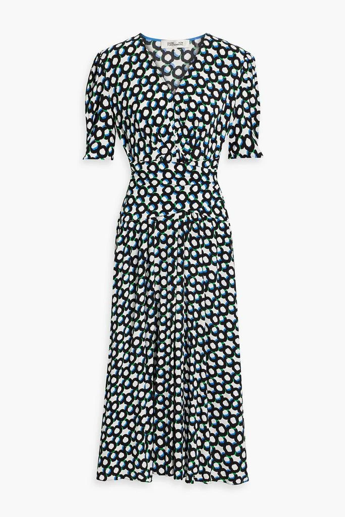 Diane von Furstenberg Sammie printed crepe midi dress 1