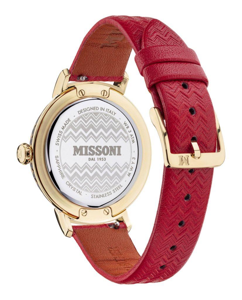 Missoni Missoni Missoni Chevron Leather Watch