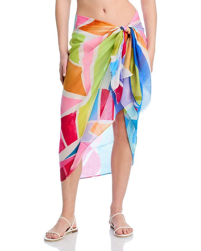 Echo Design Puzzle Wrap Swim Cover-Up