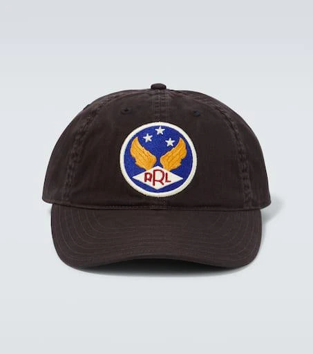 RRL Patch cotton twill baseball cap 1