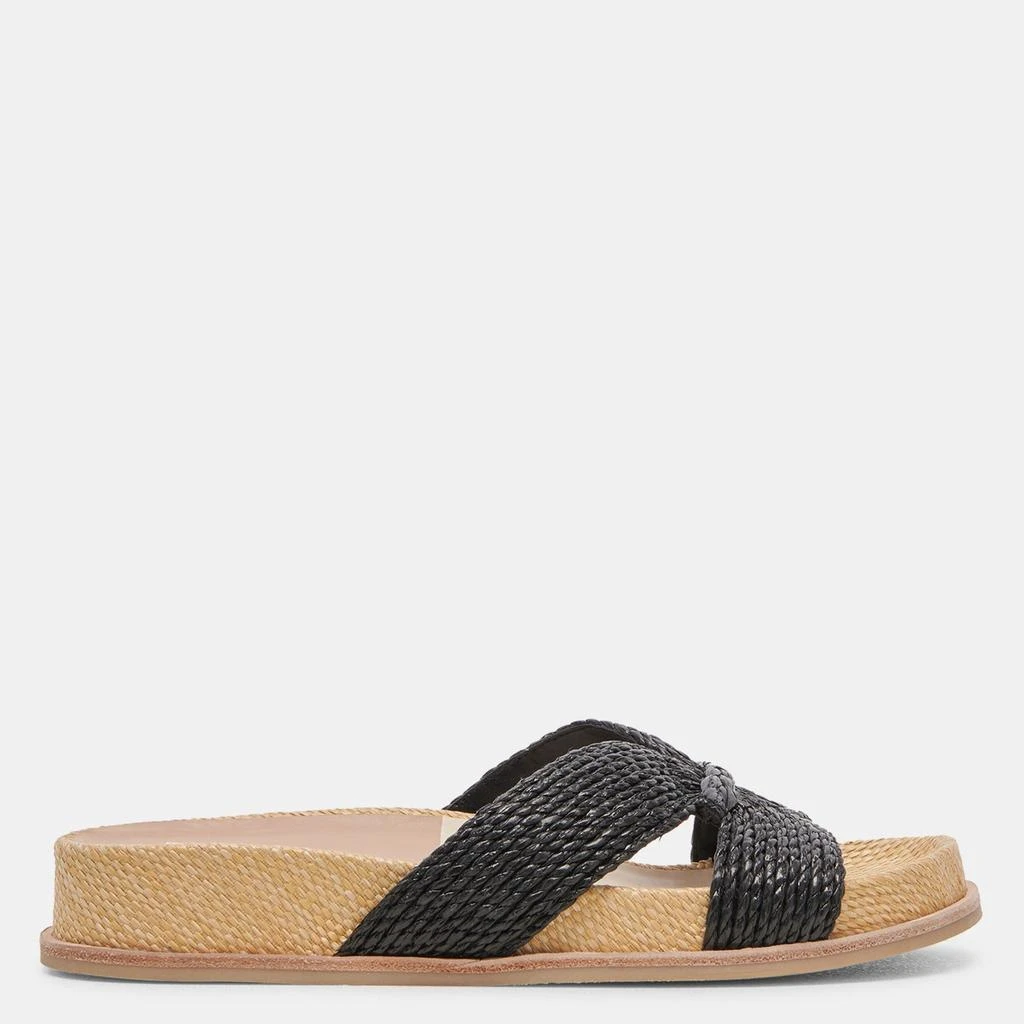 Dolce Vita Selda Sandals Onyx Raffia 1