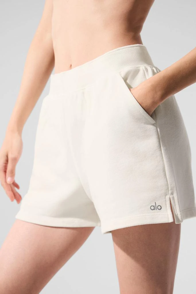Alo Low Key Sweat Short - Ivory 4