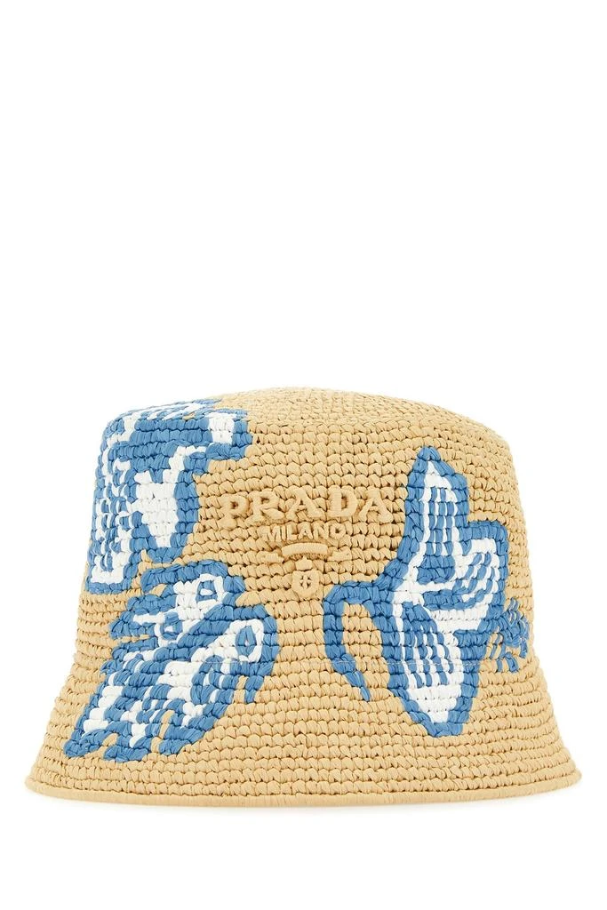 Prada Raffia bucket hat 1